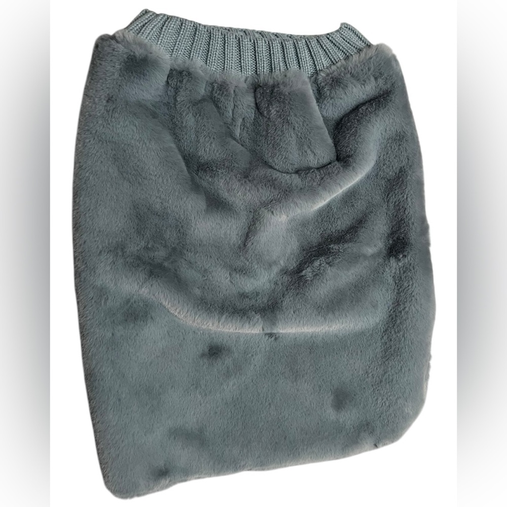 Offleash by Aerie Faux Fur Blue Dog Sweater XL